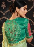 Border Silk Green Designer Saree - 2