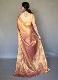 Brown Silk Woven Trendy Saree for Ceremonial - 2