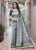Charming Blue Kanjivaram Silk Woven Classic Designer Saree - 3