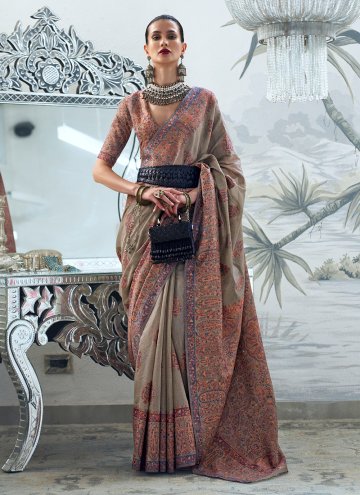Charming Multi Colour Handloom Silk Woven Classic Designer Saree