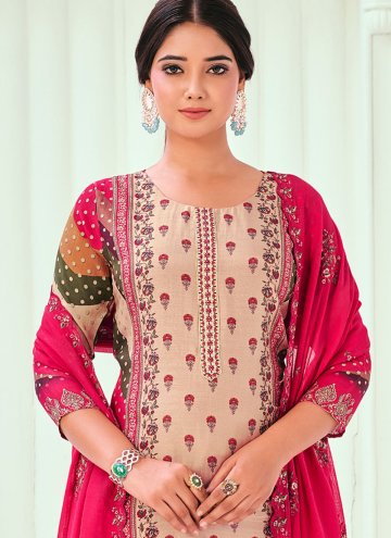 Charming Multi Colour Muslin Digital Print Trendy Salwar Suit