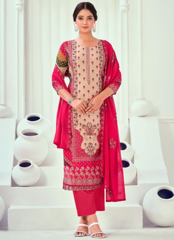 Charming Multi Colour Muslin Digital Print Trendy Salwar Suit