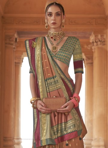 Charming Multi Colour Silk Patola Print Classic Designer Saree for Engagement
