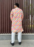 Charming Multi Colour Soft Cotton Embroidered Kurta Pyjama - 1
