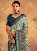 Charming Multi Colour Tussar Silk Woven Designer Saree - 1