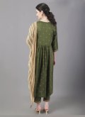 Charming Sea Green Rayon Designer Salwar Suit for Ceremonial - 2