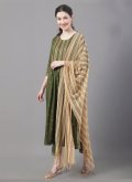Charming Sea Green Rayon Designer Salwar Suit for Ceremonial - 3