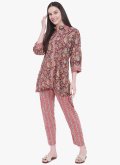 Cotton  Party Wear Kurti in Multi Colour Enhanced with Printed - 3