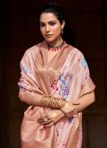 Cream Handloom Silk Woven Designer Saree for Ceremonial - 1