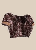 Dazzling Mauve Silk Blend Woven Contemporary Saree - 3