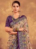 Dazzling Woven Tussar Silk Multi Colour Designer Saree - 1