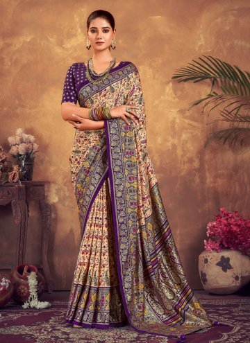 Dazzling Woven Tussar Silk Multi Colour Designer Saree