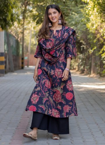 Designer Cotton  Multi Colour Salwar Suit