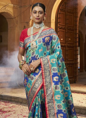 Designer Cotton Silk Multi Colour Classic Designer Saree
