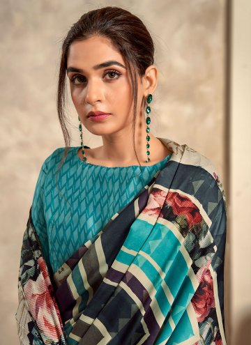 Designer Satin Silk Multi Colour Classic Designer Saree