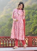 Digital Print Silk Rose Pink Salwar Suit - 3