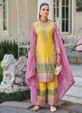 Embroidered Chinon Yellow Trendy Salwar Kameez - 3