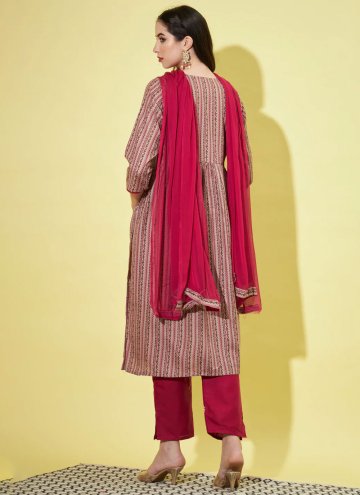 Embroidered Cotton  Multi Colour Pant Style Suit