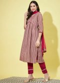 Embroidered Cotton  Multi Colour Pant Style Suit - 2