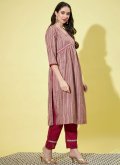 Embroidered Cotton  Multi Colour Pant Style Suit - 3