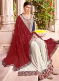 Embroidered Faux Georgette Multi Colour Salwar Suit - 1