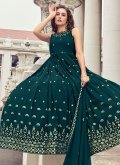 Embroidered Georgette Rama Gown - 1