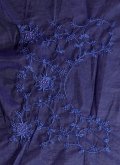 Embroidered Net Blue Contemporary Saree - 3