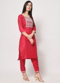 Embroidered Silk Pink Trendy Salwar Kameez - 3