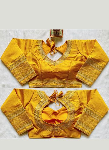 Embroidered Silk Yellow