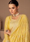 Embroidered Silk Yellow Trendy Salwar Kameez - 1