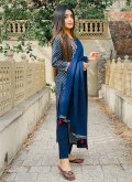 Fab Blue Cotton  Printed Salwar Suit - 2