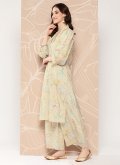 Fab Multi Colour Crepe Silk Floral Print Party Wear Kurti for Ceremonial - 2