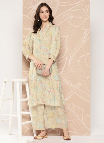 Fab Multi Colour Crepe Silk Floral Print Party Wear Kurti for Ceremonial