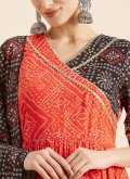 Fab Multi Colour Georgette Printed Trendy Salwar Suit - 1