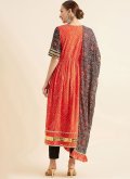 Fab Multi Colour Georgette Printed Trendy Salwar Suit - 2