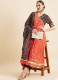 Fab Multi Colour Georgette Printed Trendy Salwar Suit - 3