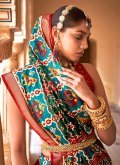 Fab Multi Colour Patola Silk Printed Trendy Saree - 1