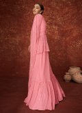 Fab Pink Georgette Embroidered Salwar Suit - 1