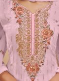 Fab Pink Pure Georgette Embroidered Designer Pakistani Salwar Suit - 2