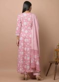 Fab Printed Cotton  Pink Salwar Suit - 2