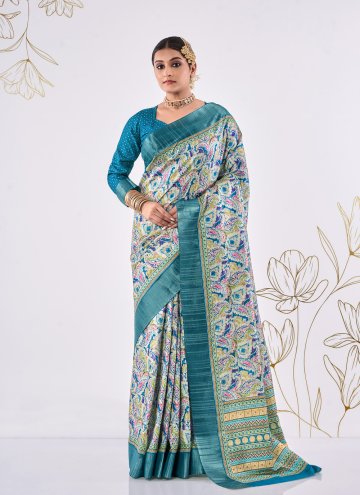 Fancy work Silk Multi Colour Designer Traditional 