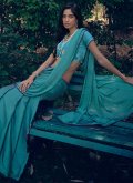 Firozi Designer Saree in Art Silk with Woven - 2