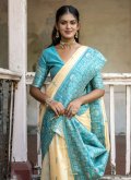 Firozi Handloom Silk Woven Trendy Saree - 2