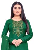 Glorious Green Silk Embroidered Trendy Salwar Suit - 2