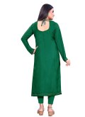 Glorious Green Silk Embroidered Trendy Salwar Suit - 3