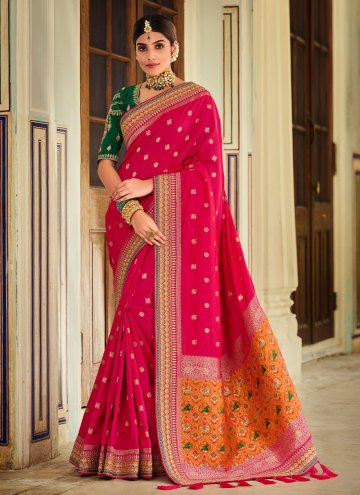 Glorious Rani Banarasi Woven Contemporary Saree