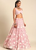 Glorious Rose Pink Georgette Cord Lehenga Choli - 3