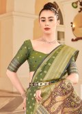 Glorious Sea Green Banarasi Woven Designer Saree - 1