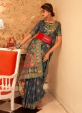 Glorious Woven Pashmina Black Trendy Saree - 2