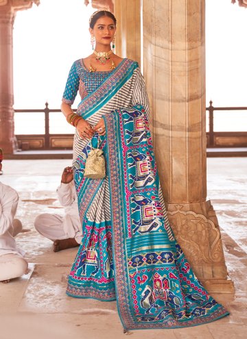 Glorious Woven Patola Silk Multi Colour Traditional Saree